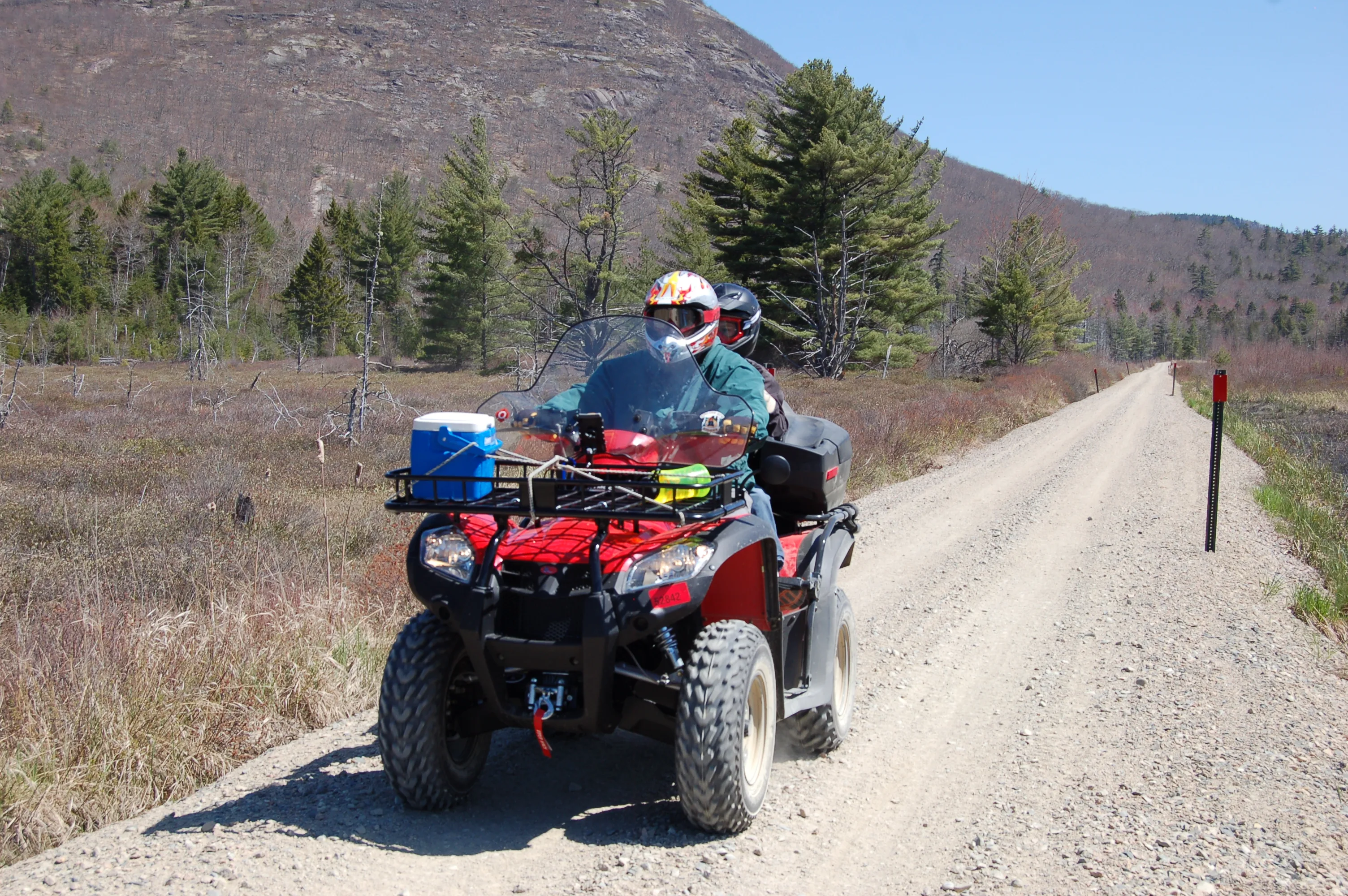 ATV riders on the trail